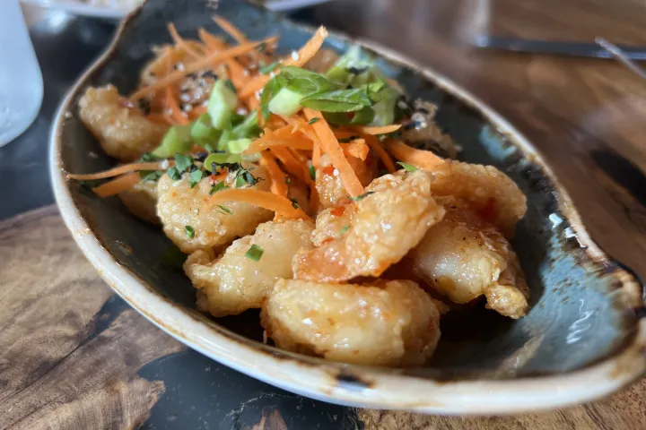 a bowl of food on a plate