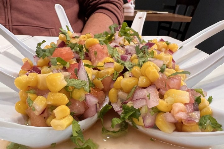 a plate of food on a table